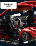  Mô hình xe ô tô lắp ghép Ferrari 488 GTE No.51 Technic 1677 pcs tỉ lệ 1:10 LG008 