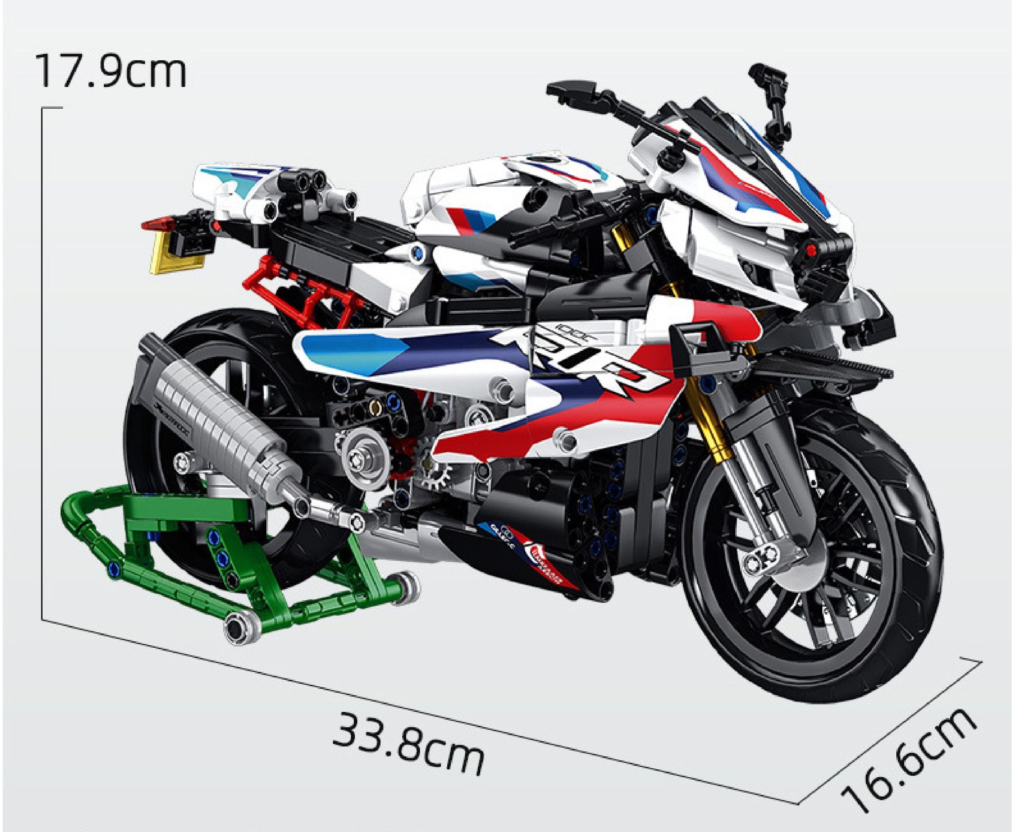  Mô hình xe mô tô lắp ghép BMW M1000RR SBK Technic 912 pcs tỉ lệ 1:6 LG003 