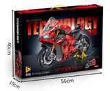  Mô hình xe mô tô lắp ghép Ducati panigale V4S Technic 2129 pcs tỉ lệ 1:5 LG014 