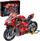  Mô hình xe mô tô lắp ghép Ducati panigale V4S Technic 2129 pcs tỉ lệ 1:5 LG014 