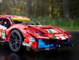  Mô hình xe ô tô lắp ghép Ferrari 488 GTE No.51 Technic 1677 pcs tỉ lệ 1:10 LG008 