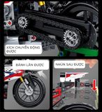  Mô hình xe mô tô lắp ghép BMW M1000RR SBK Technic 912 pcs tỉ lệ 1:6 LG003 