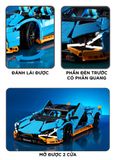  Mô hình xe ô tô lắp ghép Lamborghini Sian Technic 1261 pcs tỉ lệ 1:14 LG007 