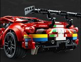  Mô hình xe ô tô lắp ghép Ferrari 488 GTE No.51 Technic 1677 pcs tỉ lệ 1:10 LG008 