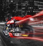  Mô hình xe mô tô lắp ghép Ducati Streetfighter v4 Technic 981 pcs tỉ lệ 1:5 LG011 