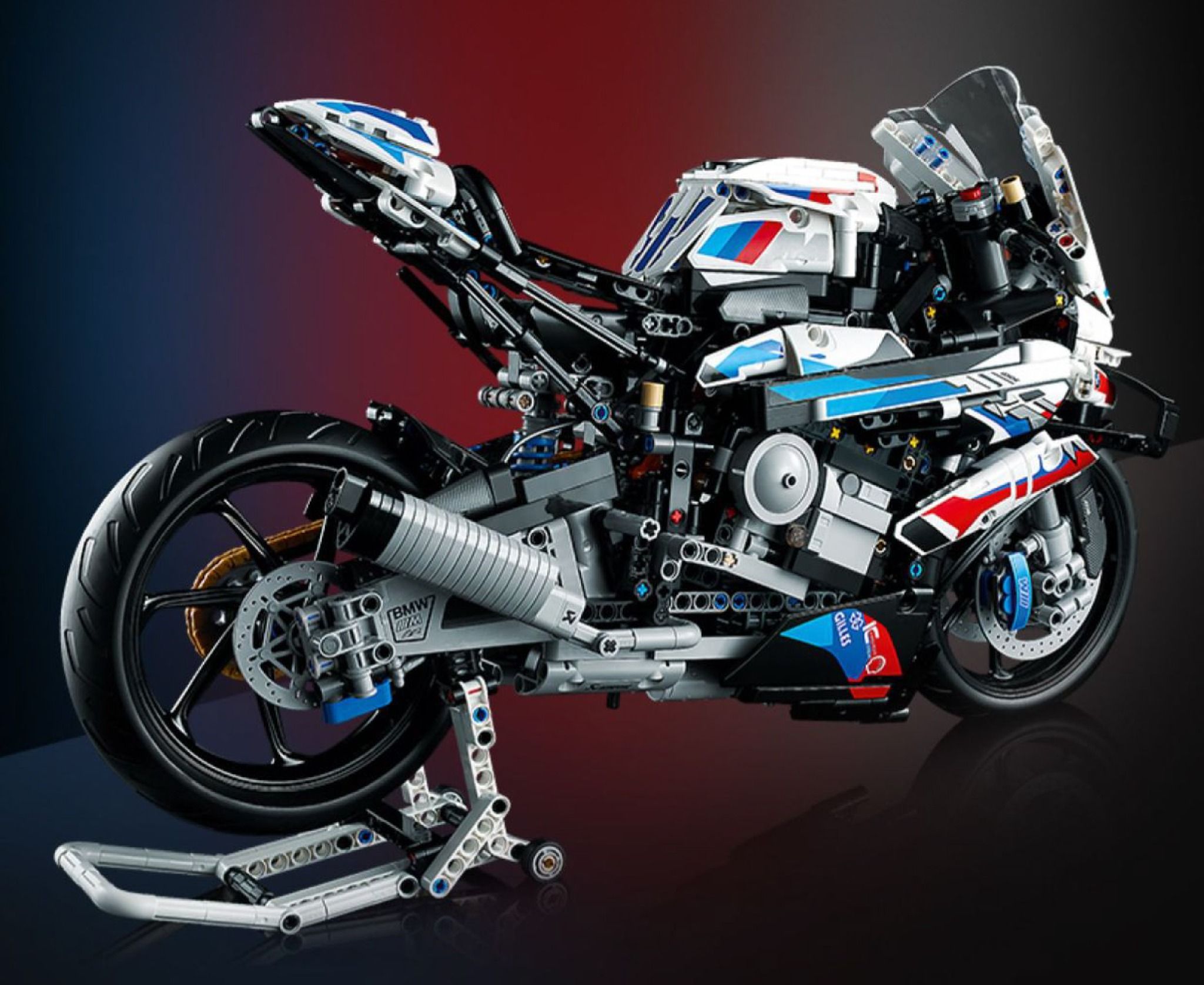  Mô hình xe mô tô lắp ghép BMW M1000RR Technic 1920 pcs tỉ lệ 1:5 LG001 