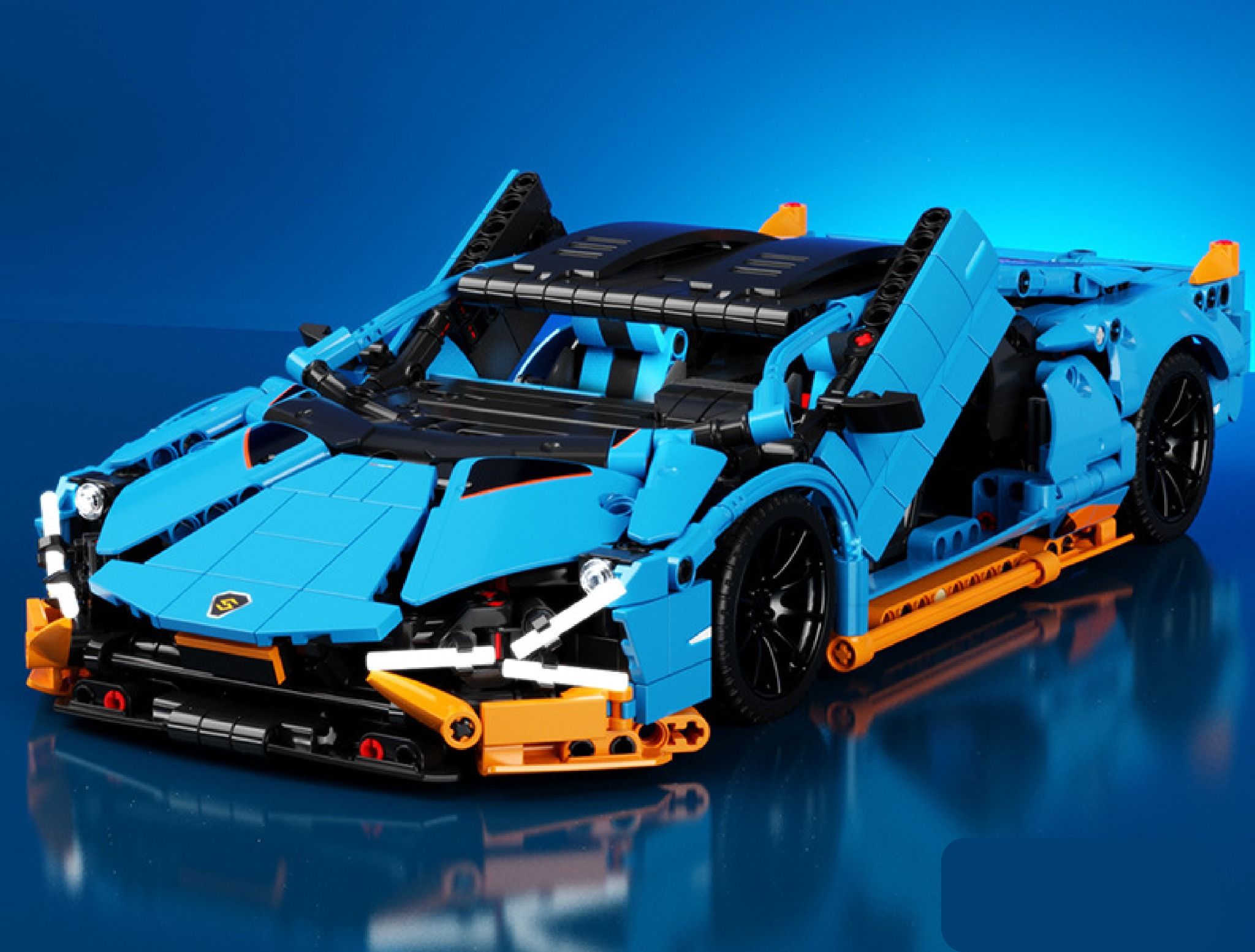  Mô hình xe ô tô lắp ghép Lamborghini Sian Technic 1261 pcs tỉ lệ 1:14 LG007 