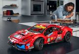  Mô hình xe ô tô lắp ghép Ferrari 488 GTE No.51 Technic 1677 pcs tỉ lệ 1:10 LG008 