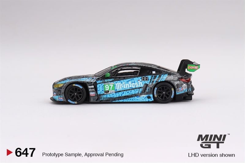  Mô hình xe ô tô BMW M4 GT3 #97 bản card Turner Motorsport IMSA 2023 Laguna Seca GTD 2nd Place tỉ lệ 1:64 MiniGT MGT00647 