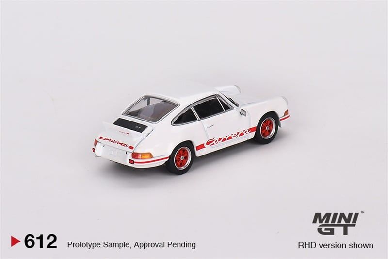  Mô hình xe Porsche 911 Carrera RS 2.7 Grand Alloy White Tỉ lệ 1:64 MiniGT 