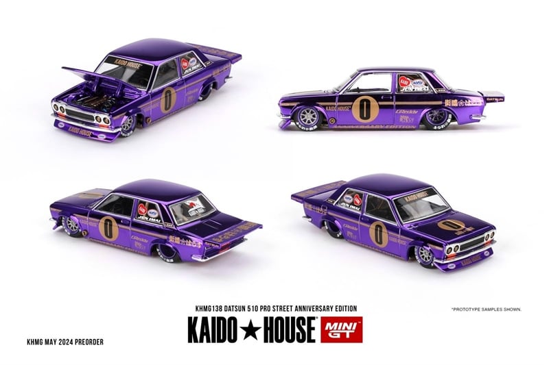  Mô hình xe Datsun 510 Pro Street Anniversary Edition 1:64 Kaido House x MiniGT KHMG138 