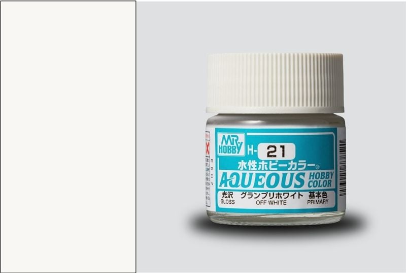  Acrylic H21 off white sơn mô hình trắng nhạt 10ml Mr.Hobby H21 