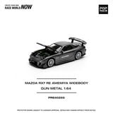  Mô hình xe Mazda RX-7 Re-Amemiya - Gun metal tỉ lệ 1:64 Poprace PR640255 