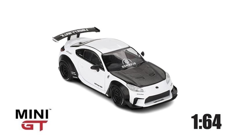  Mô hình xe Toyota GR86 LB★Nation White tỉ lệ 1:64 MiniGT MGT00769-CH 