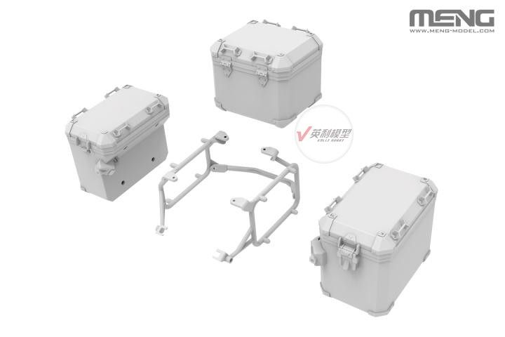  Mô hình 3 thùng kit moto BMW R 1250 GS ADV Meng chưa sơn tỉ lệ 1:9 MT066C 