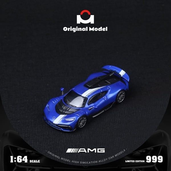  Mô hình xe Mercedes-AMG One Blue tỉ lệ 1:64 Original model OM646406 