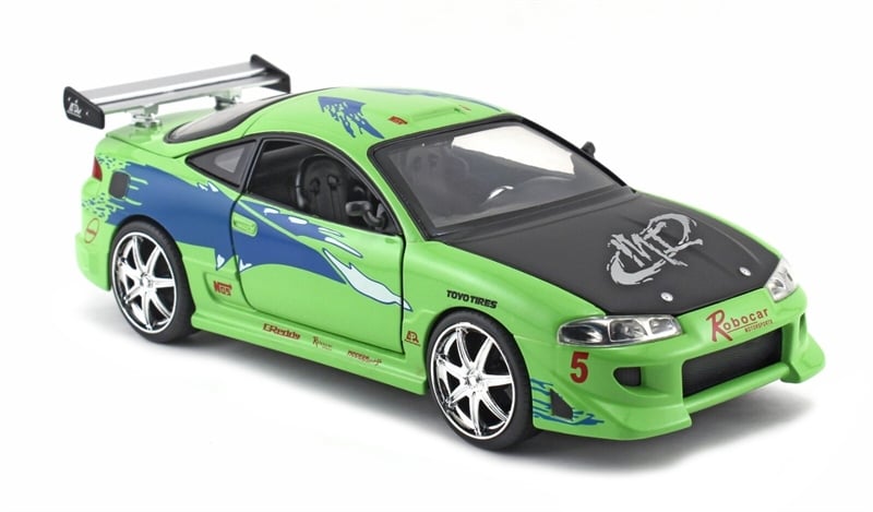  Mô hình xe Fast & Furious Brian's Mitsubishi Eclipse tỉ lệ 1:24 Jada Toys 97603 OT24093 
