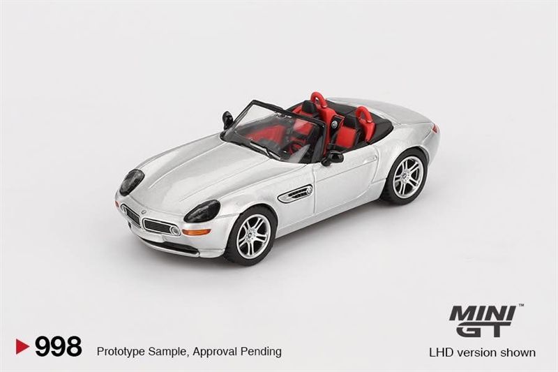  Mô hình xe BMW Z8 silver card tỉ lệ 1:64 MiniGT MGT00998 