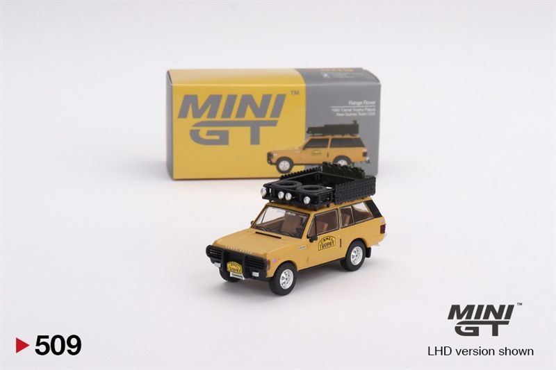  Mô hình xe Range Rover 1982 Camel Trophy Papua New Guinea Team USA tỉ lệ 1:64 MiniGT MGT00509 