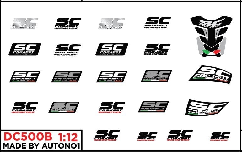  Decal nước SC project 1:12 Autono1 DC500B 