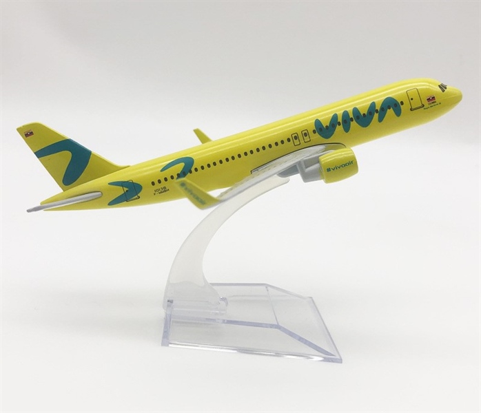  Mô hình máy bay Columbia Viva Air HK-5360 Airbus A320 16cm MB16147 