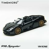  Mô hình xe Porsche 918 Spyder Black Gold tỉ lệ 1:64 Time Micro TM643528 