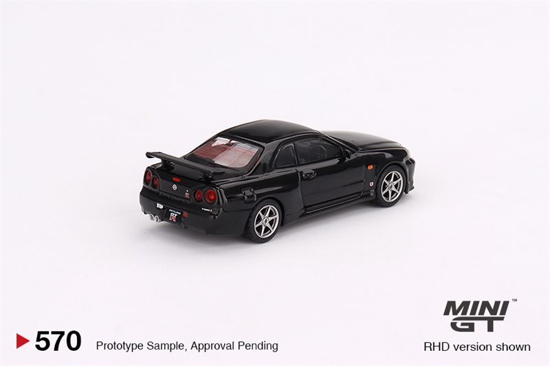  Mô hình xe Nissan Skyline GT-R (R34) V-Spec Black Pearl tỉ lệ 1:64 MiniGT 