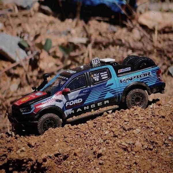  Mô hình xe Ford Ranger Raptor 2024 Baja Racing Version tỉ lệ 1:64 MK Miniatures OT64330 