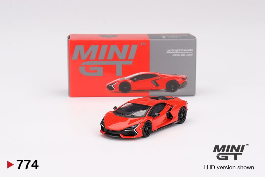  Mô hình xe Lamborghini Revuelto Arancio Dac Lucido tỉ lệ 1:64 MiniGT MGT00774-CH 