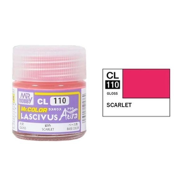  Lacquer CL110 Aura Scarlet Lascivus sơn mô hình Aura Scarlet Lascivus 10ml Mr.Hobby CL110 