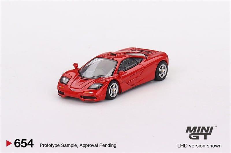  Mô hình xe McLaren F1 Red bản card tỉ lệ 1:64 MiniGT x Mijio MGT00654-MJ 