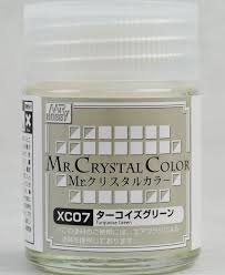  Lacquer xc07 effect turquoise green sơn mô hình màu crystal xanh ngọc lam 18ml Mr.Hobby XC07 