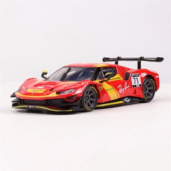  Mô hình xe Ferrari 296 GTB #71 hộp mica tỉ lệ 1:43 Bburago OT43006 