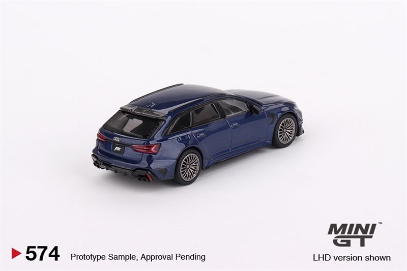  Mô hình xe ABT Audi RS6-R Navarra Blue Metallic tỉ lệ 1:64 MiniGT MGT00574-CH 