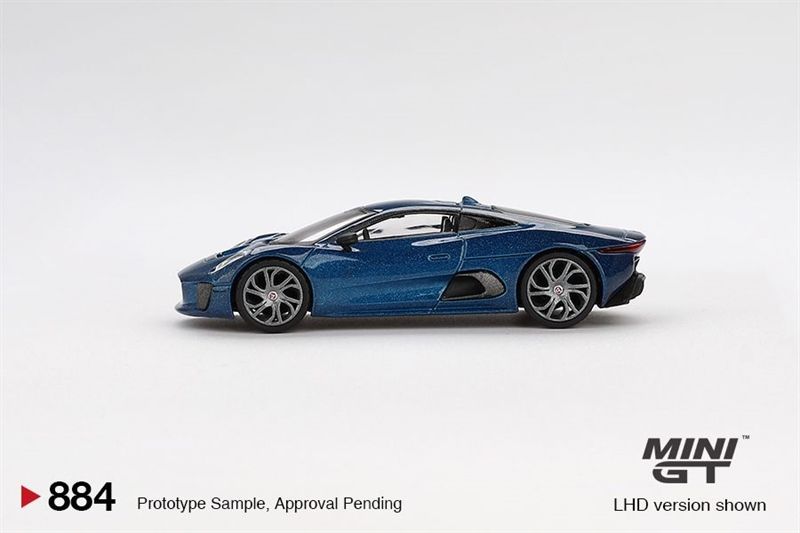 Mô hình xe Jaguar C-X75 Blue bản card tỉ lệ 1:64 MiniGT MGT00884-BL 