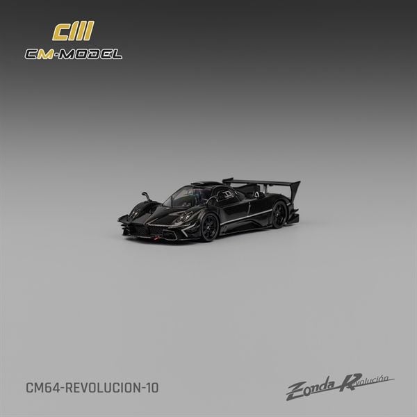  Mô hình xe Pagani Zonda Rev Full carbon hộp mica 1:64 CM Model CM64-REVOLUCION-10 