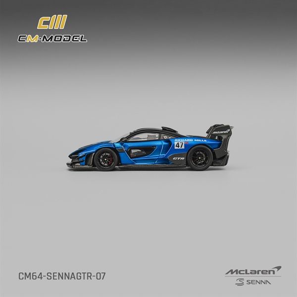  Mô hình xe Mclaren Senna GTR blue tỉ lệ 1:64 CM model CM64-SENNAGTR-07 