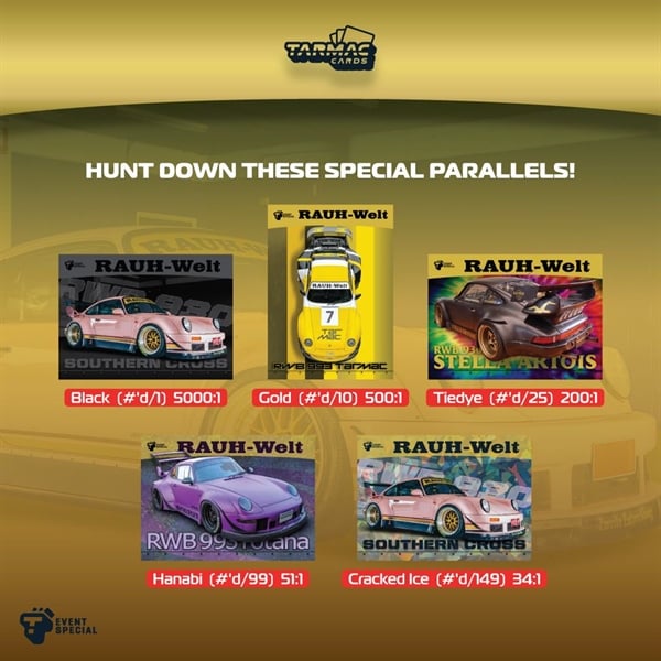  Set card Event Special Vol.01 - Porsche RWB theme limited to 500 box worldwide Tarmac Works TC-RWBS-01 