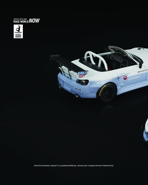  Mô hình Xe Pandem S2000 White New Tooling tỉ lệ 1:64 Poprace PR640300 