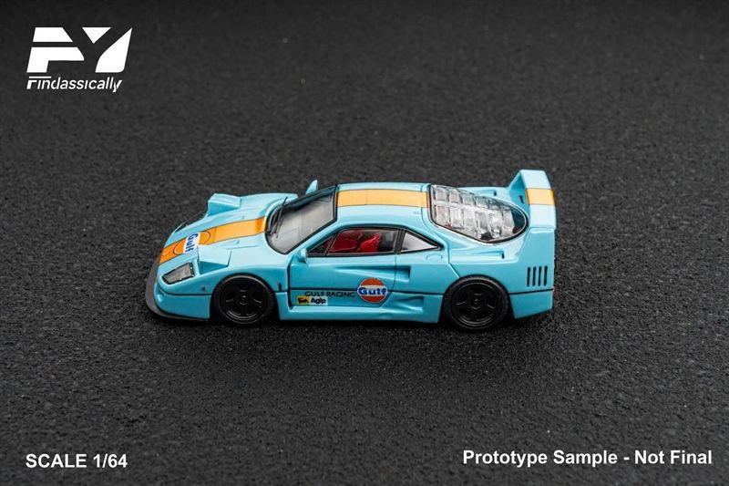  Mô hình xe Ferrari F40 Gulf racing tỉ lệ 1:64 Fy model Finclassically OT64239 