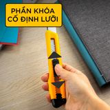  Dụng cụ dao rọc giấy - cắt giấy cán kim loại/cán nhựa Deli PK445 