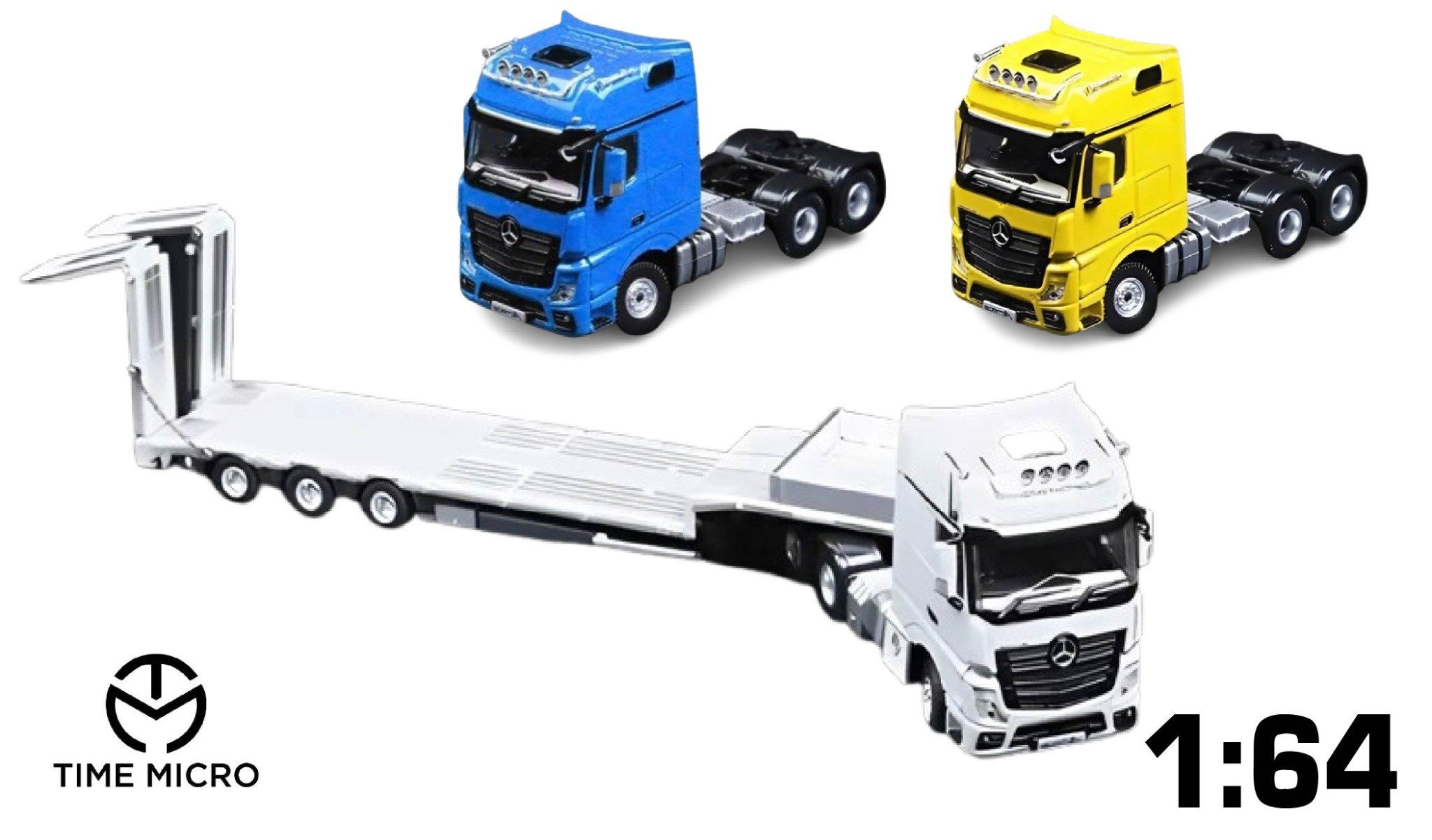  Mô hình xe Mercedes-Benz Actros Pallet Truck tỉ lệ 1:64 Time Micro - Perka TM646731 