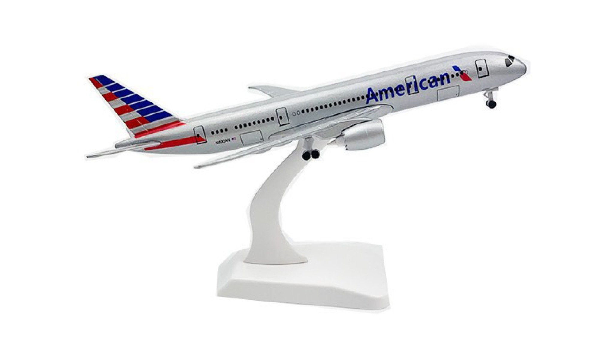  Mô hình máy bay American Airlines Boeing B777 có bánh xe 20cm MB20063 