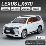  Mô hình xe ô tô Toyota Lexus LX570 có âm thanh - đèn tỉ lệ 1:24 Alloy model OT349 