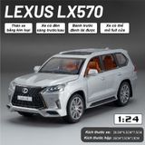  Mô hình xe ô tô Toyota Lexus LX570 có âm thanh - đèn tỉ lệ 1:24 Alloy model OT349 