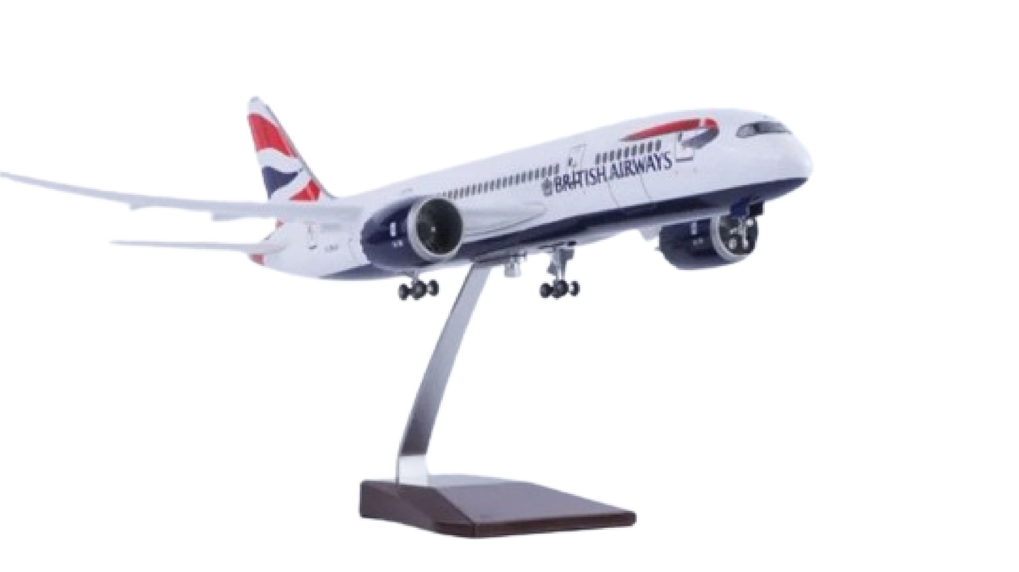  Mô hình máy bay Anh Quốc British Airways Boeing B787 47cm có đèn led tự động theo tiếng vỗ tay hoặc chạm MB47045 