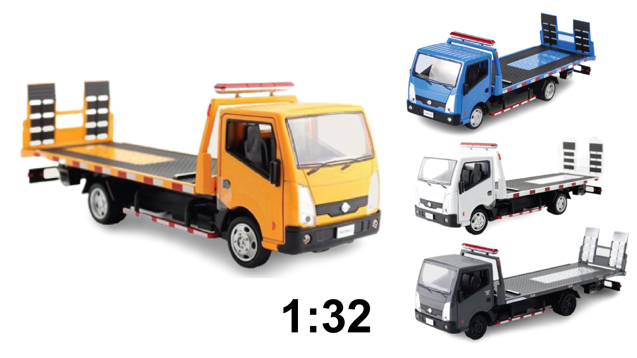  Xe mô hình tải cứu hộ nissan 1:32 truck model 8035 