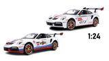  Mô hình xe Porsche 911 Gt3 Rsr đánh lái được full open 1:24 Miniauto OT404 