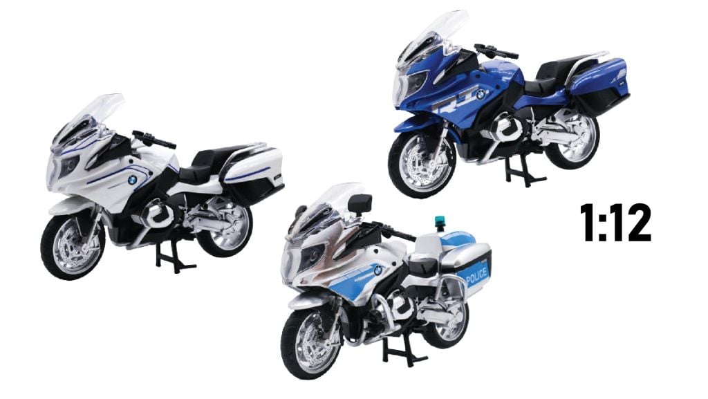 MÔ HÌNH BMW R 1250RT-P POLICE 1:12 HUAYI ALLOY 7656C