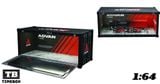  Hộp trưng bày container mô phỏng garage ADVAN 36x14x14 có đèn - mica tỉ lệ 1:64 Time Box-MoreArt TB400202 